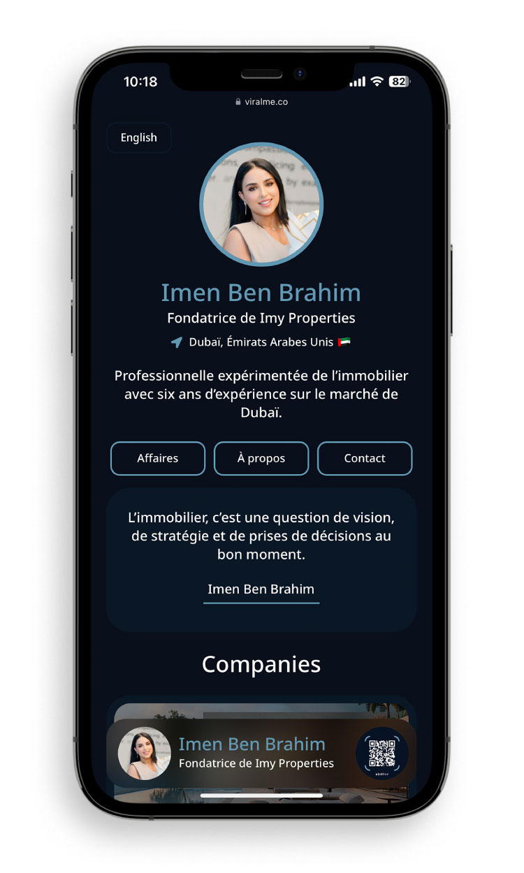 ViralMe Business Woman Real Estate Profile VM